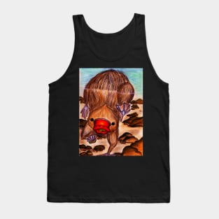 Platypus Collecting Pebbles Underwater Tank Top